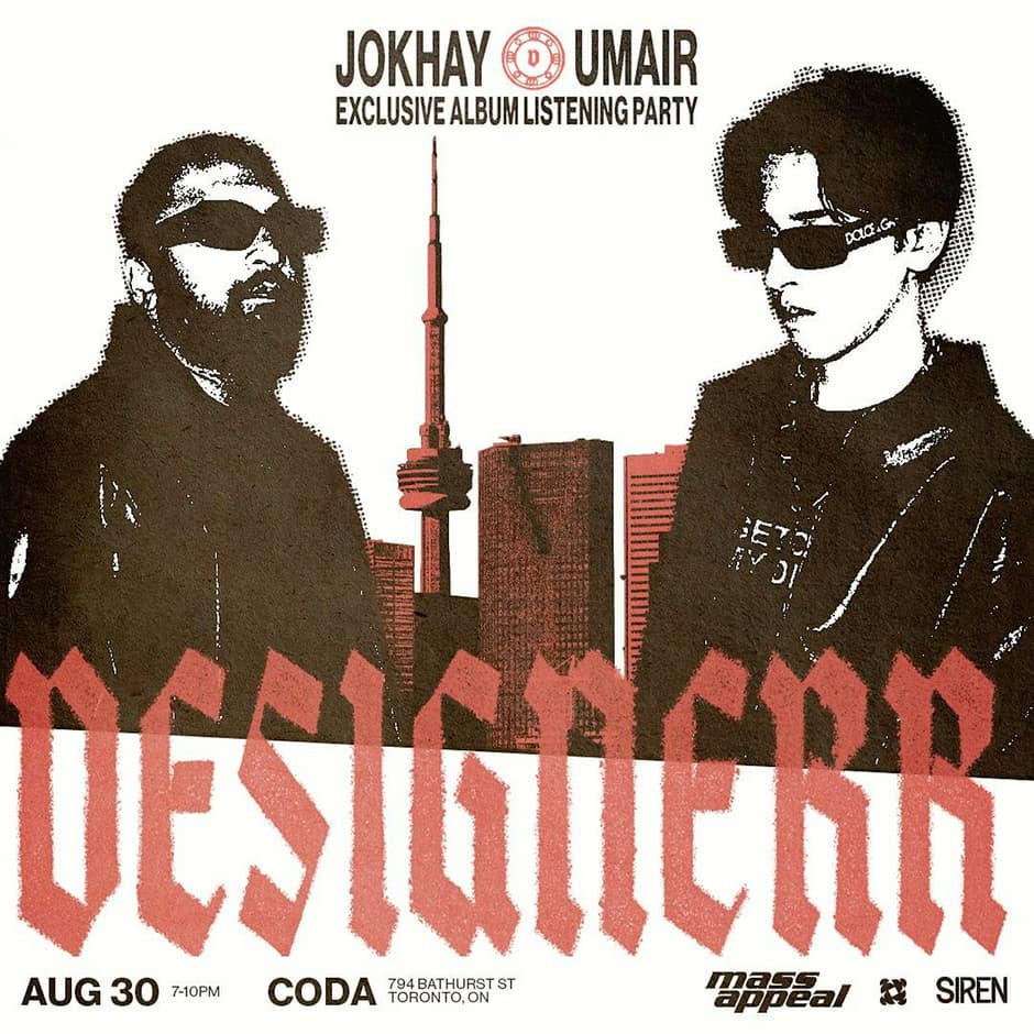 DESIGNERR: Jokhay & Umair event artwork